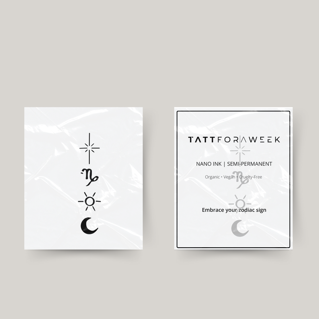 Tijdelijke tattoo Capricorn universum