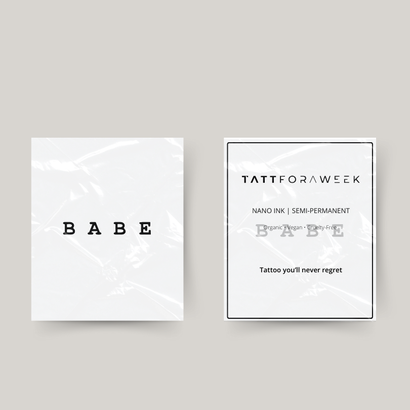 Tillfällig tatuering babe