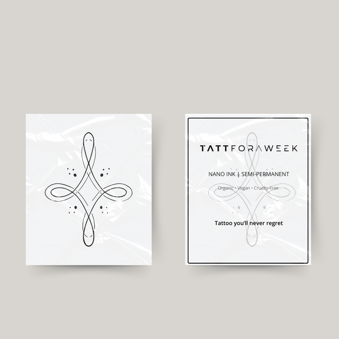 Tijdelijke tattoo oneindige knoop