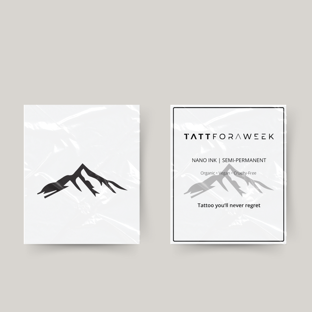 Tillfällig tatuering berg