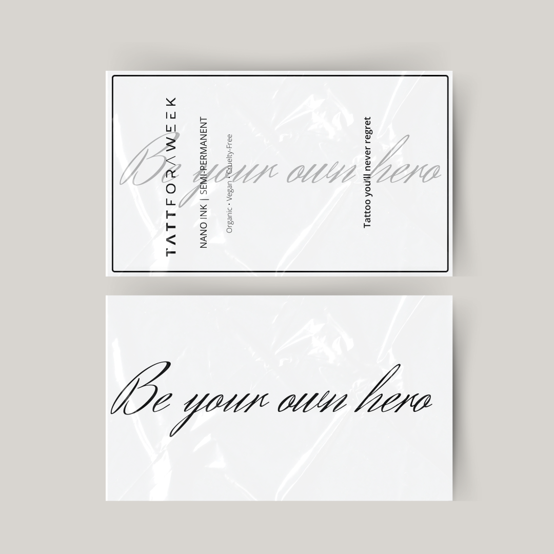 Tillfällig tatuering bli din egen hjälte