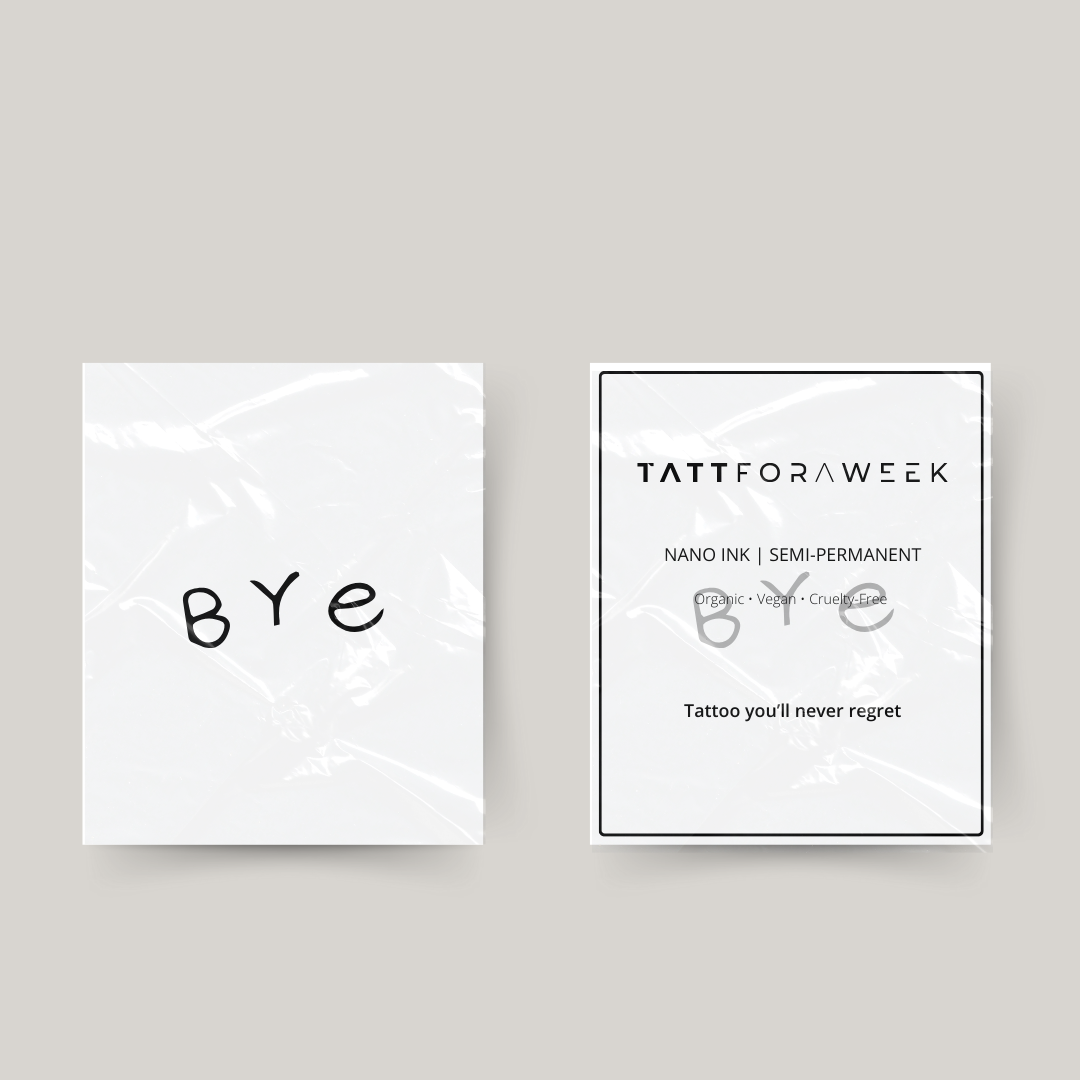 Tillfällig tatuering hej då