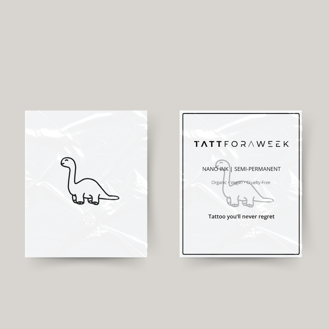 Tillfällig tatuering dinosaurie