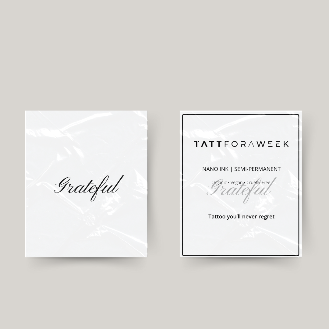 Tillfällig tatuering tacksam