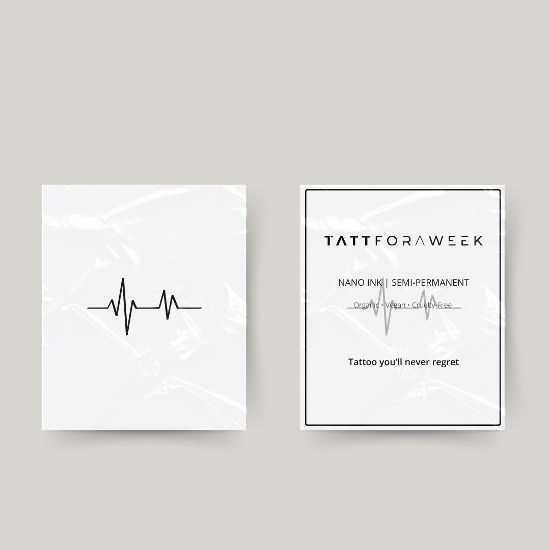 Tillfällig tatuering hjärtslag