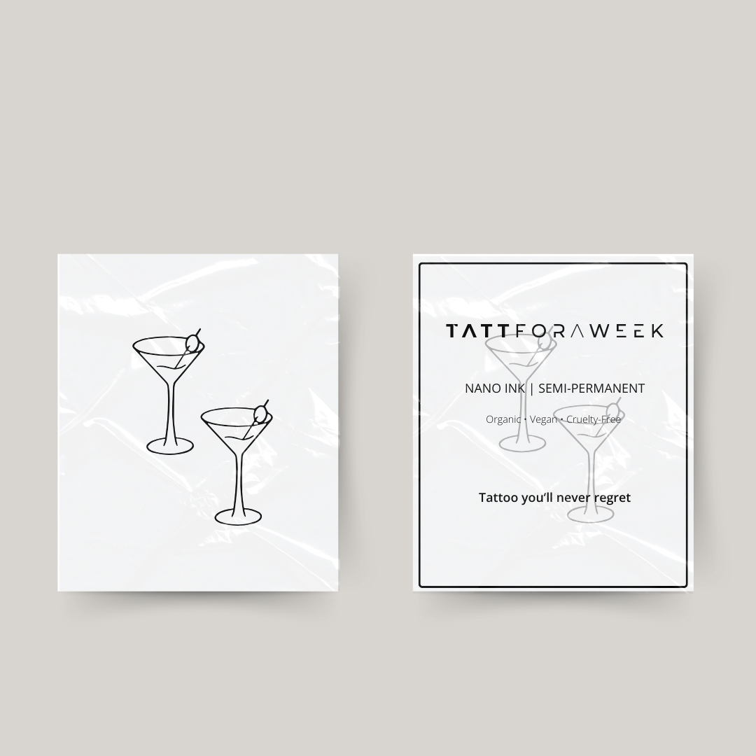 Tillfälliga matchande tatuering cocktails
