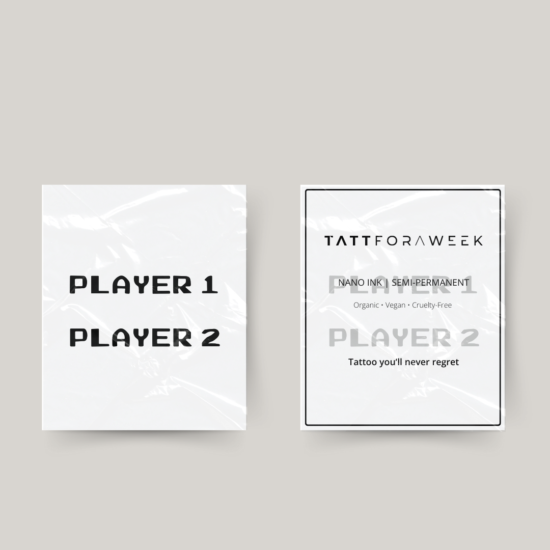 Tillfällig matchande tatuering spelare