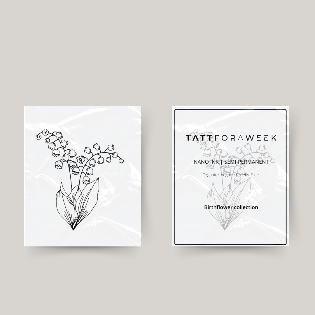 Tillfällig tatuering födelseblomma maj