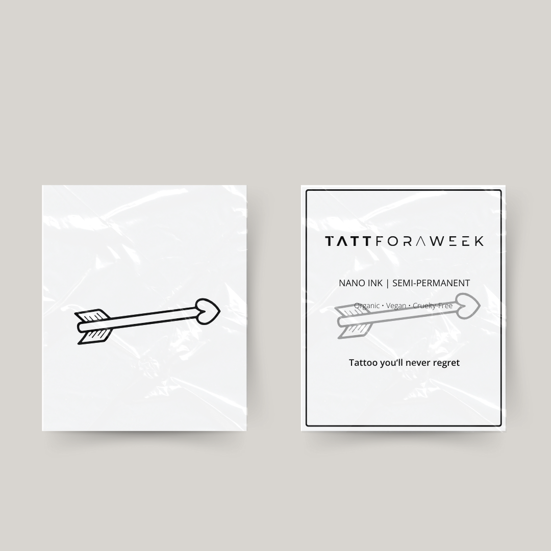 Tillfällig tatuering pil kärlek