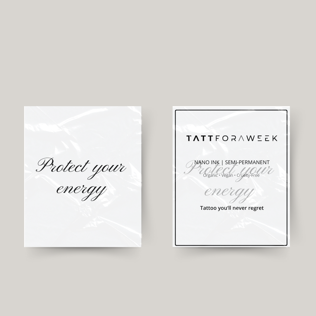 Tillfällig tatuering skyddar din energi