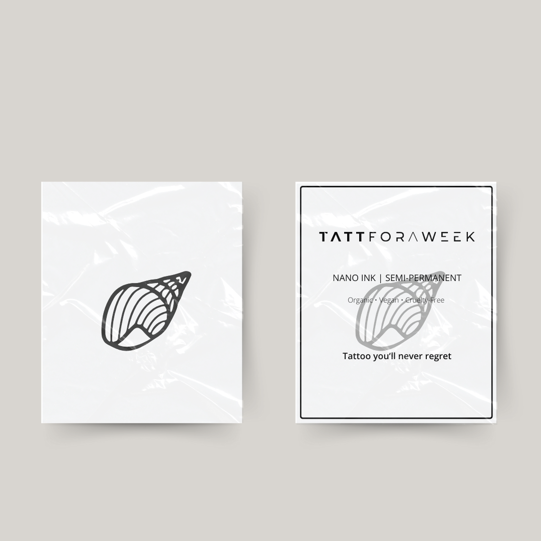 Tillfällig tatuering snäcka