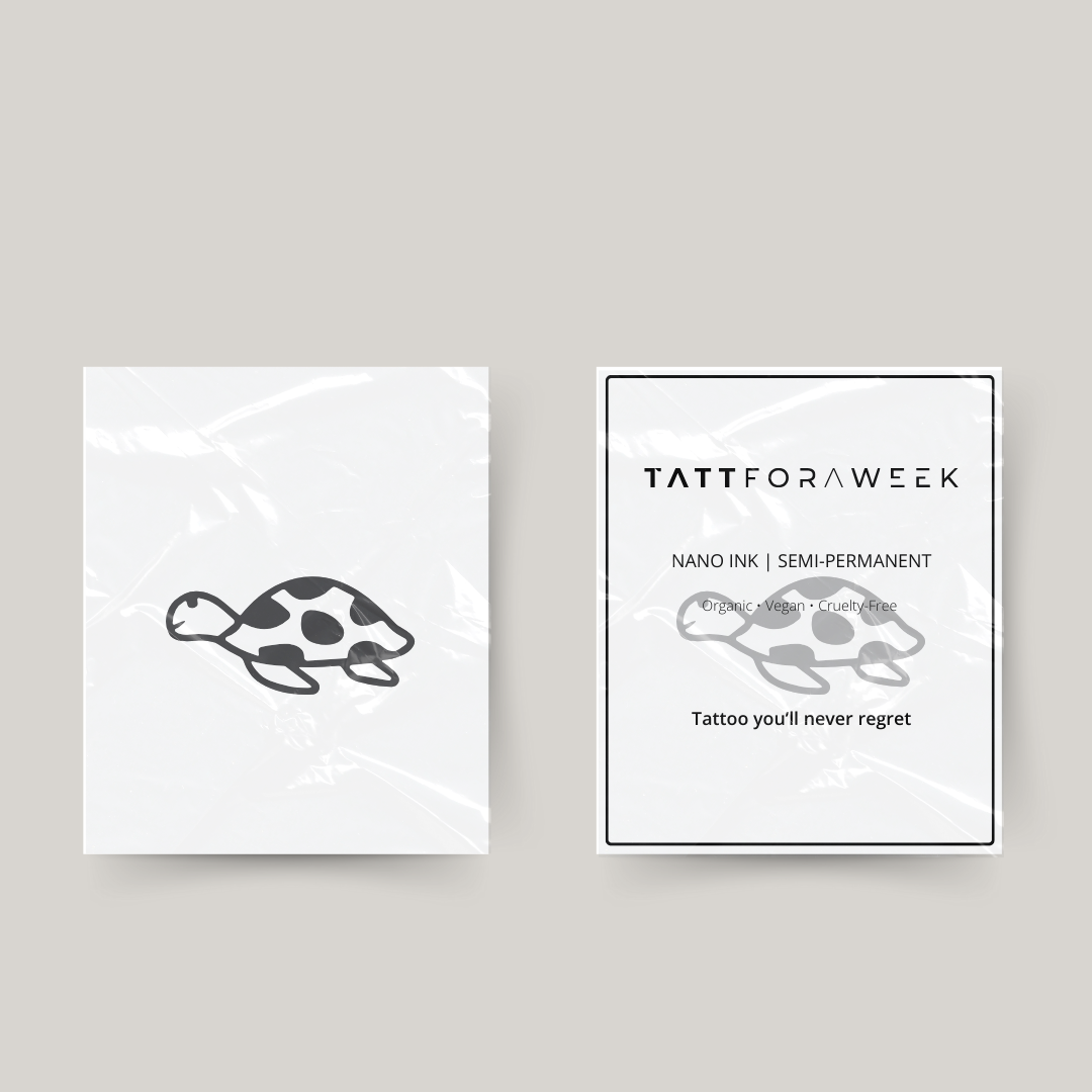 Tillfällig tatuering sköldpadda