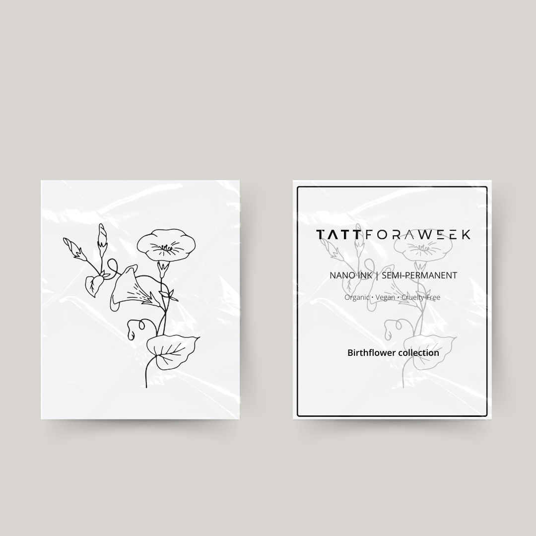 Tillfällig tatuering födelseblomma september