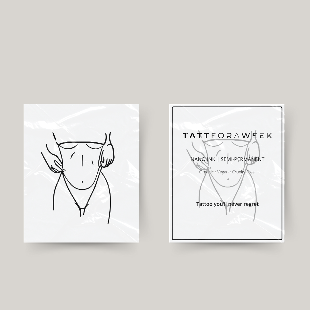 Tillfällig tatuering sommar kropp