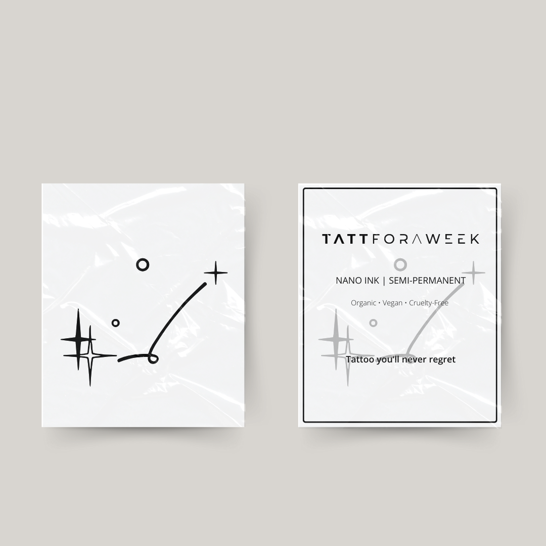 Tillfälliga tatuering virgo stjärnor