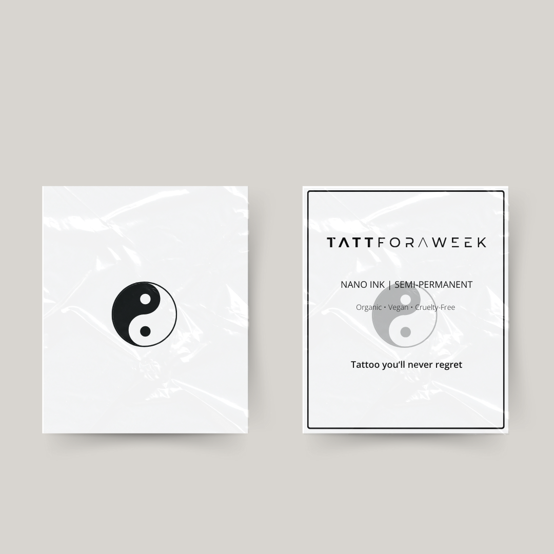 Tillfällig tatuering yin & yang