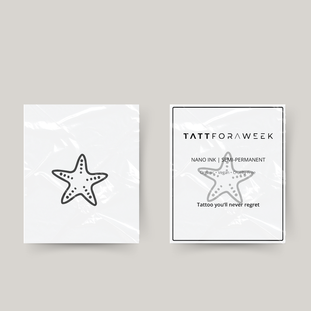 Tillfällig tatuering sjöstjärna