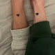 Tillfällig tatuering svart hjärta
