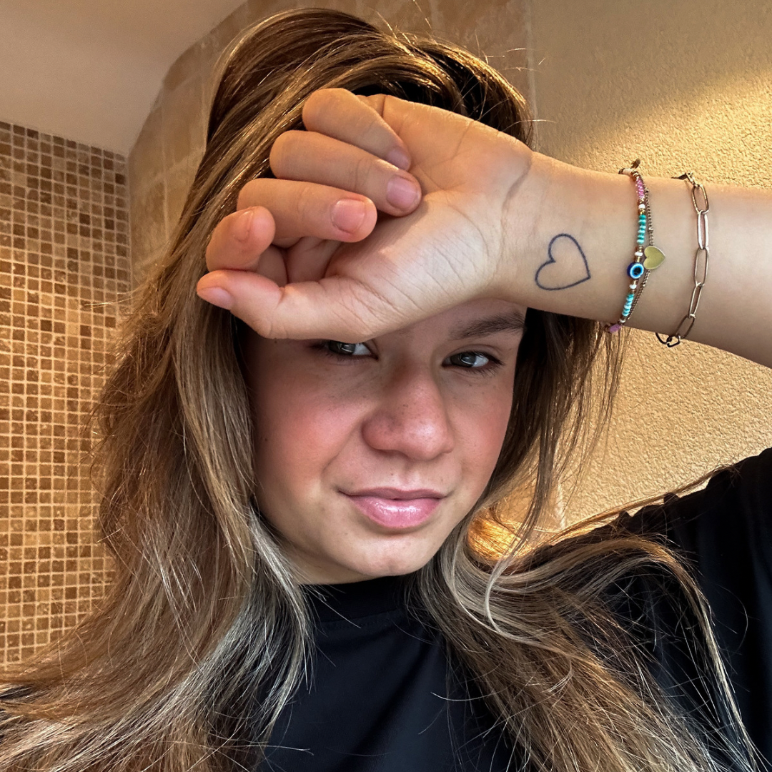 Tillfälligt tatueringshjärta