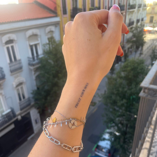 Tillfällig tatuering lita på din själ