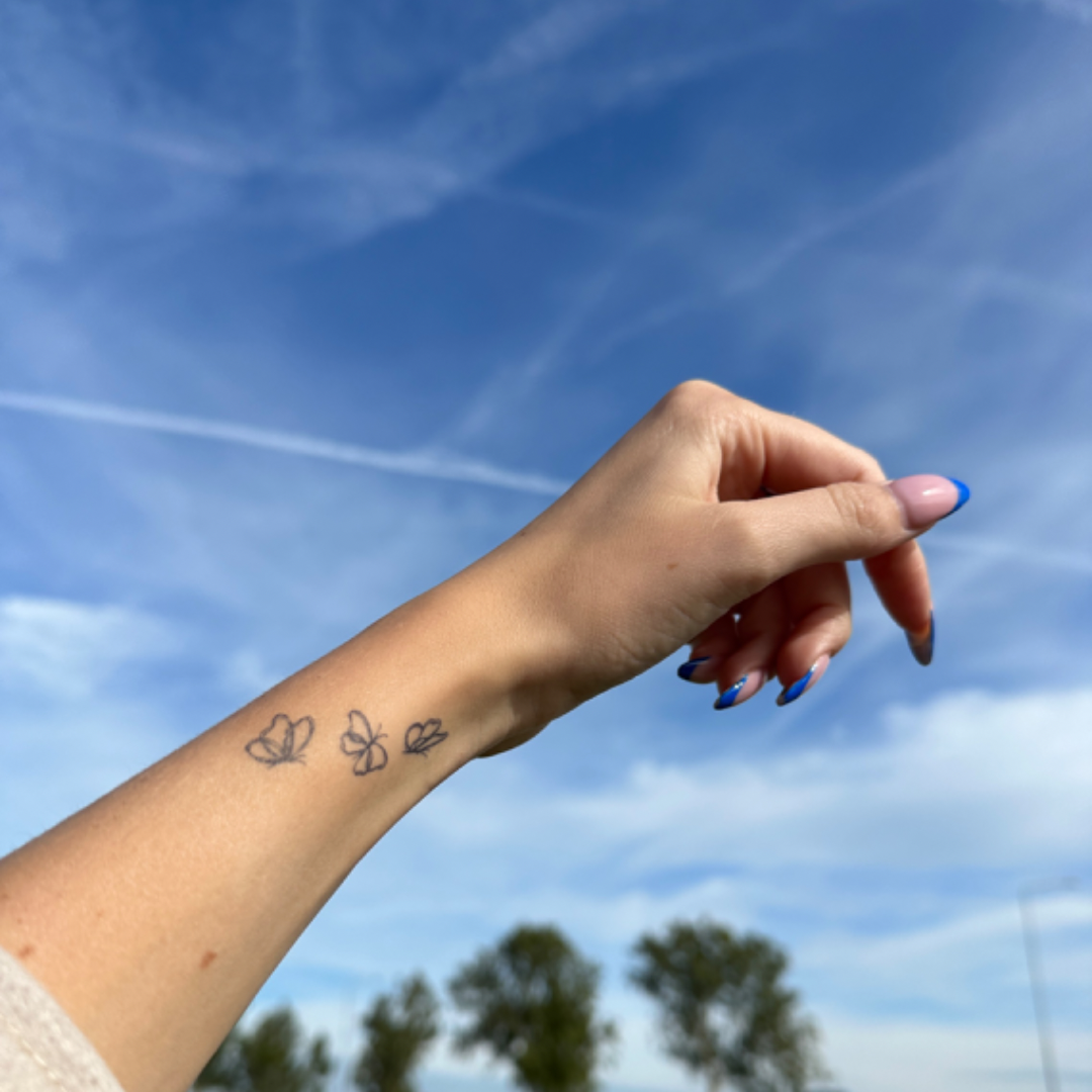 Tillfälliga tatueringsfjärilar