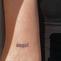 Tillfällig tatueringsängel
