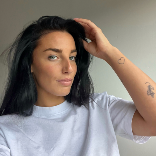 Tillfälligt tatueringshjärta