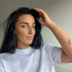 Tillfälligt tatueringshjärta