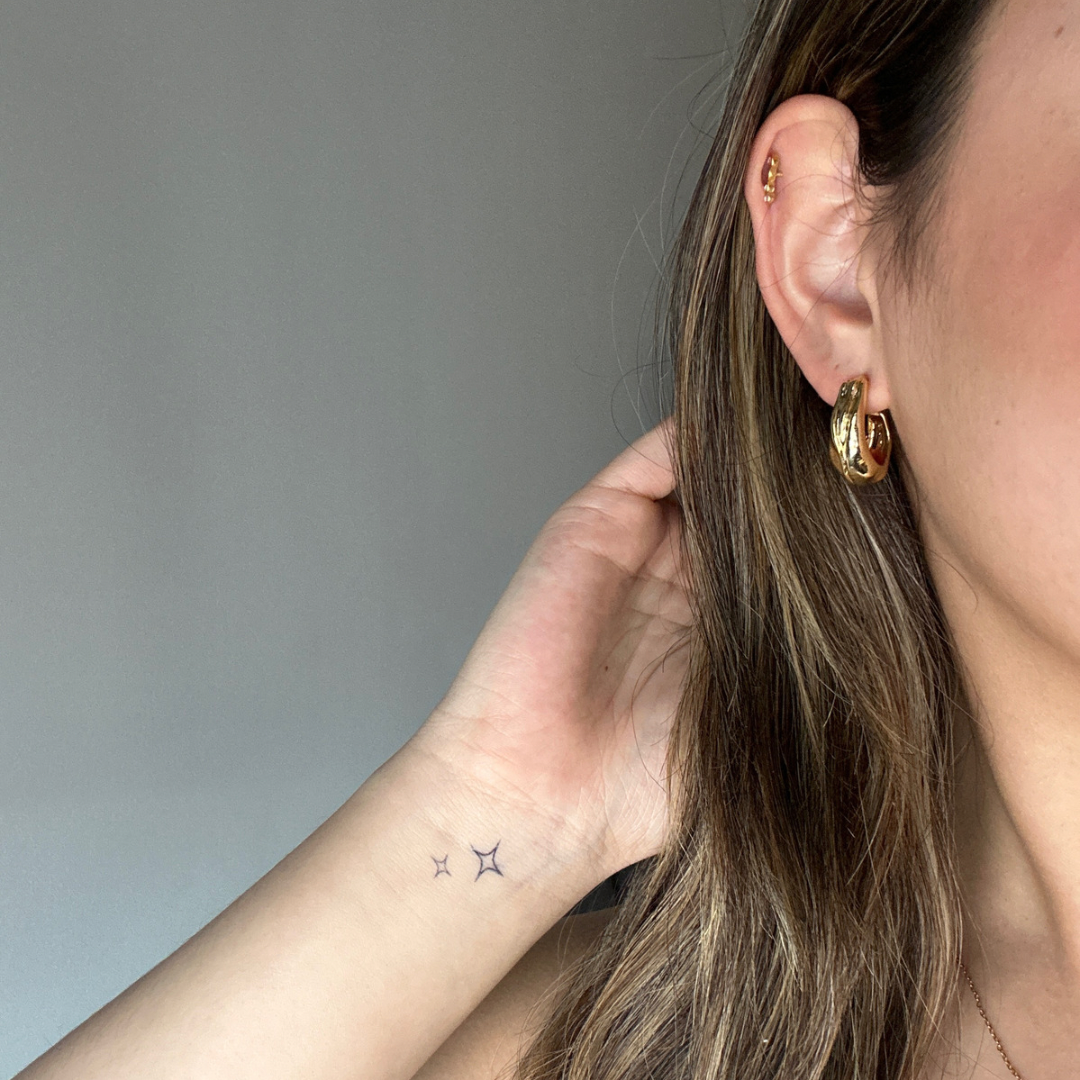 Tillfällig tatuering gnistra