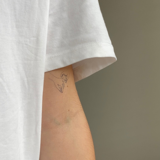Tillfällig tatuering pinky löfte