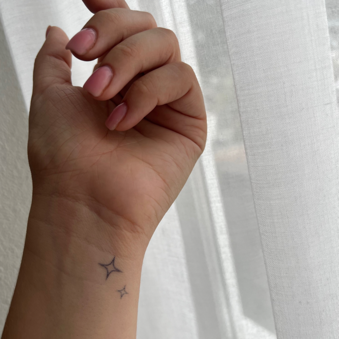 Tillfällig tatuering gnistra