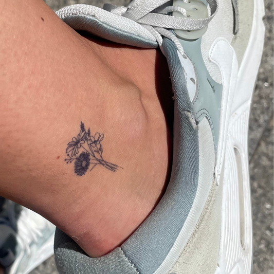 Tillfällig tatuering vilda blommor