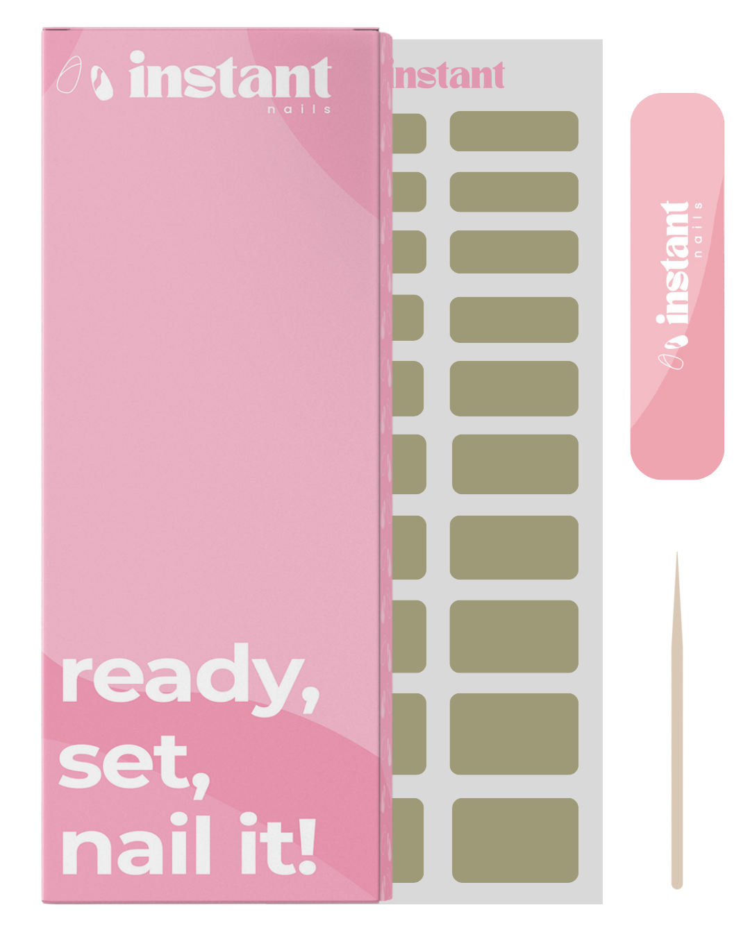 Nagelwraps matcha grön