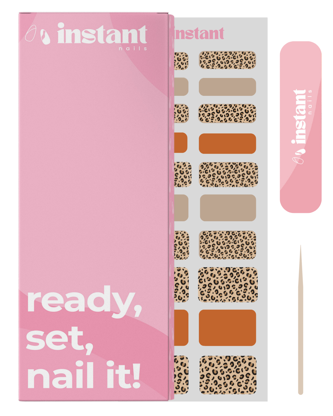 Nail wraps panter