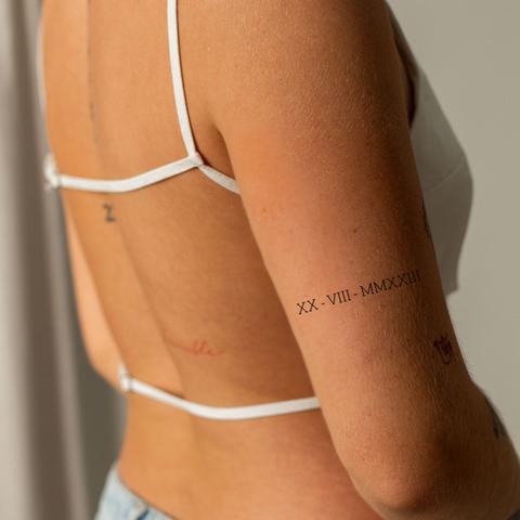 Romerska siffror tatuering
