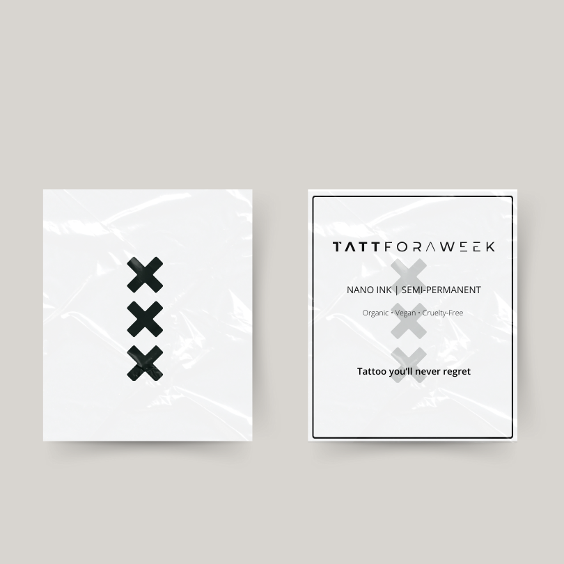 Tillfällig tatuering amsterdamska kors