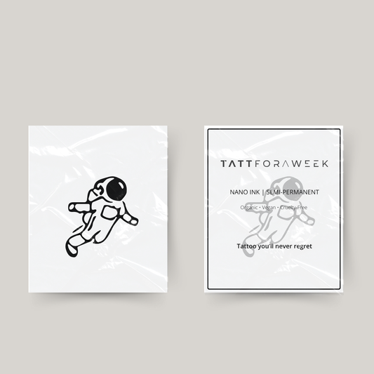 Tijdelijke tattoo astronaut