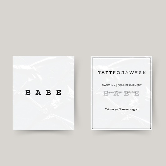 Tillfällig tatuering babe