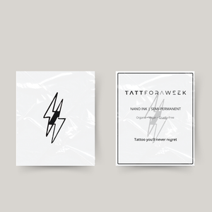 Tillfällig tatuering blixt 2
