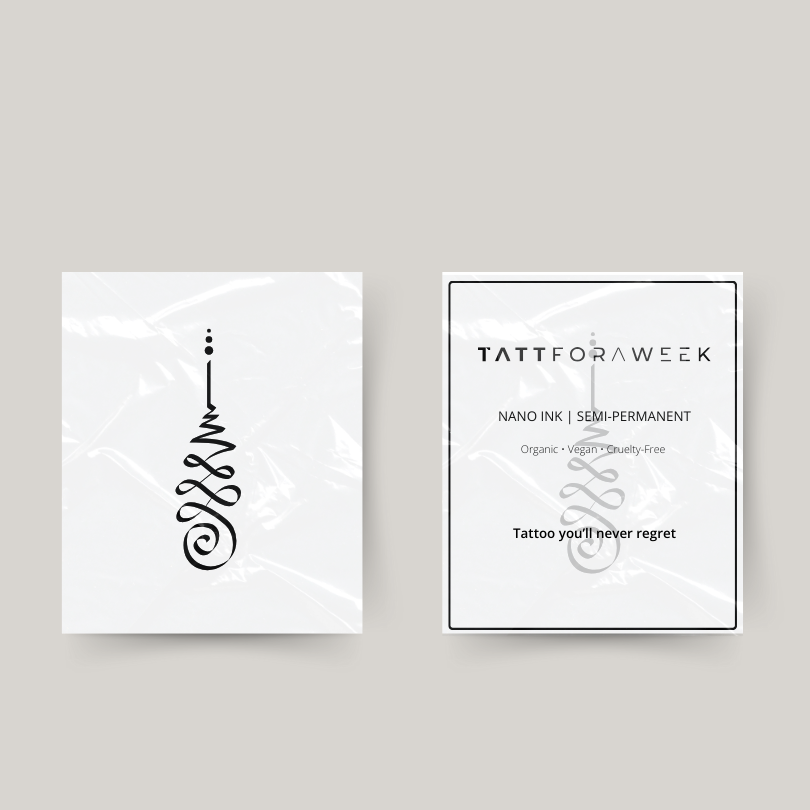 Tillfällig tatuering buddhismens symbol