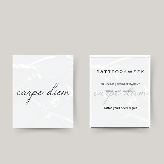 Tillfällig tatuering carpe diem
