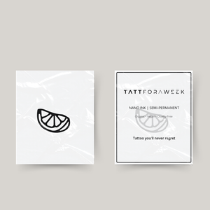 Tillfällig tatuering citronskiva