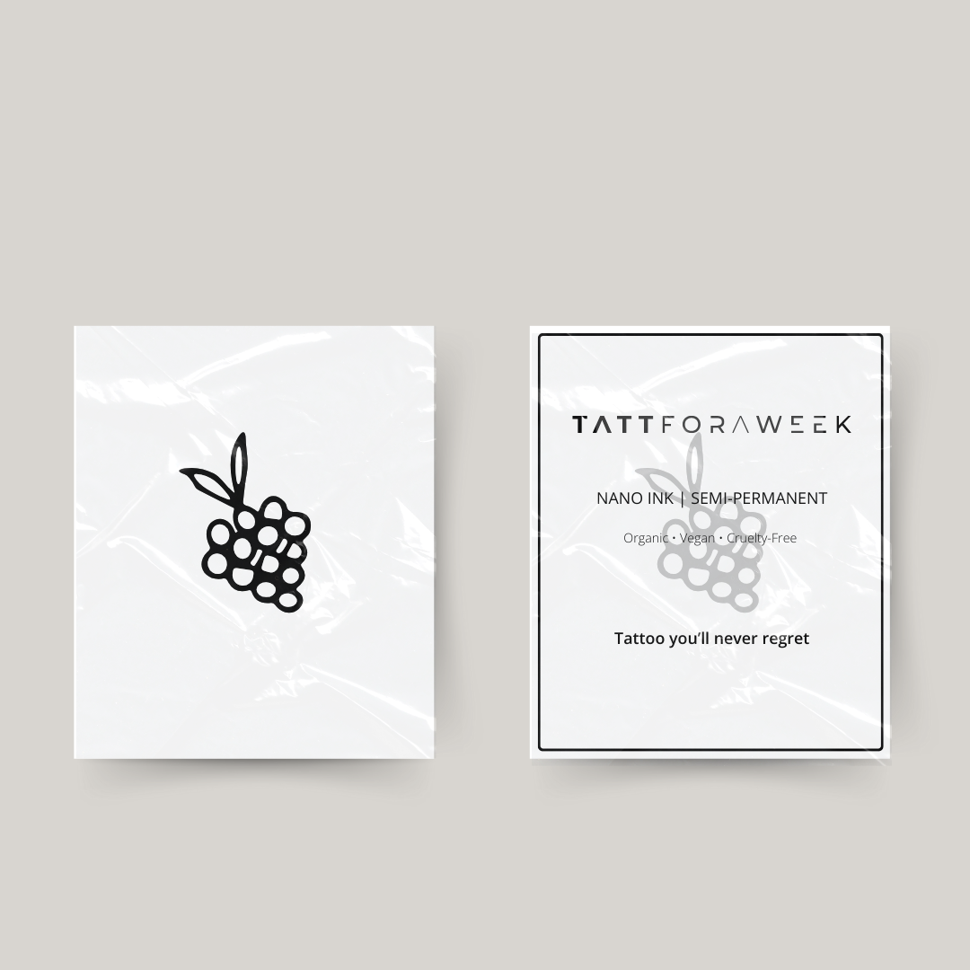 Tillfällig tatuering druvor