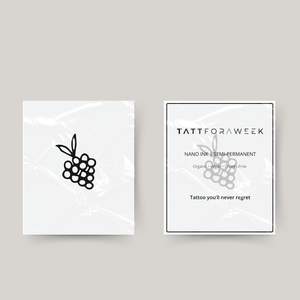 Tillfällig tatuering druvor