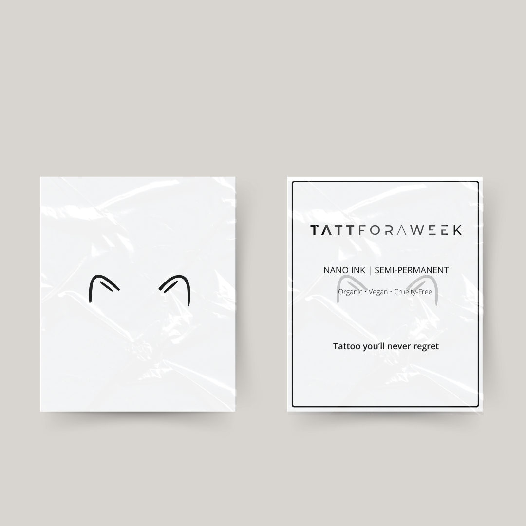 Tillfällig tatuering kattöron
