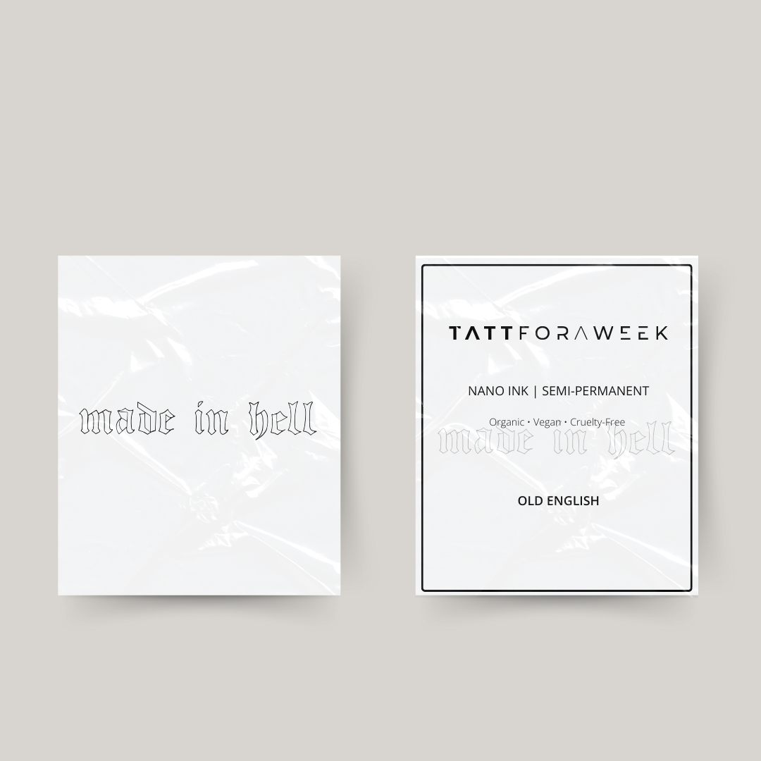 Tijdelijke tattoo made in hell