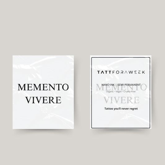 Tillfällig tatuering momento vivere