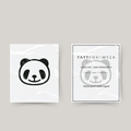 Tillfällig tatuering panda ansikte