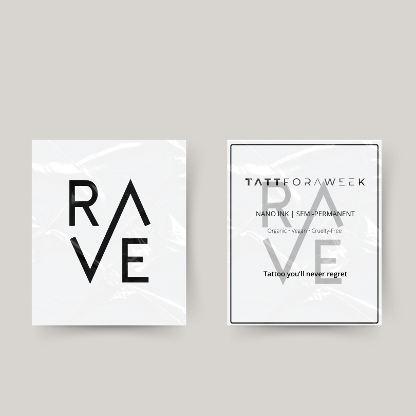 Tillfällig rave-tatuering