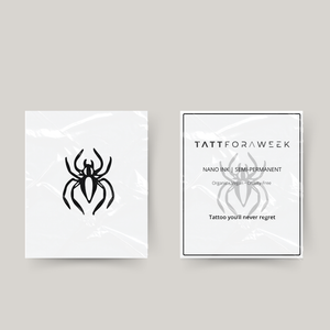 Tillfällig tatuering spindel